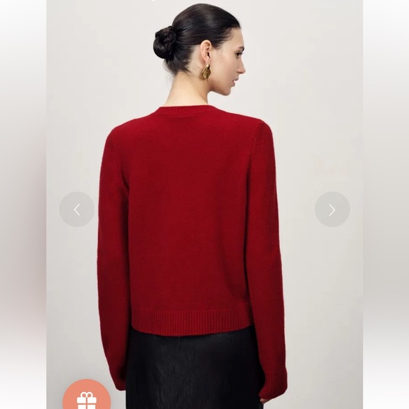 Red Button-Up Cardigan - Picture 11 of 15